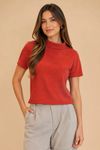 Blusa Aurora gola alta telha